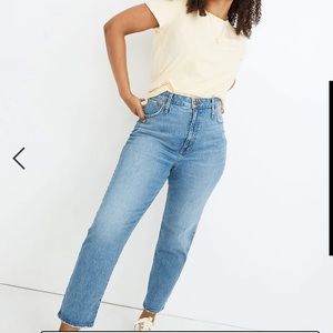 Madewell classic straight jean light wash